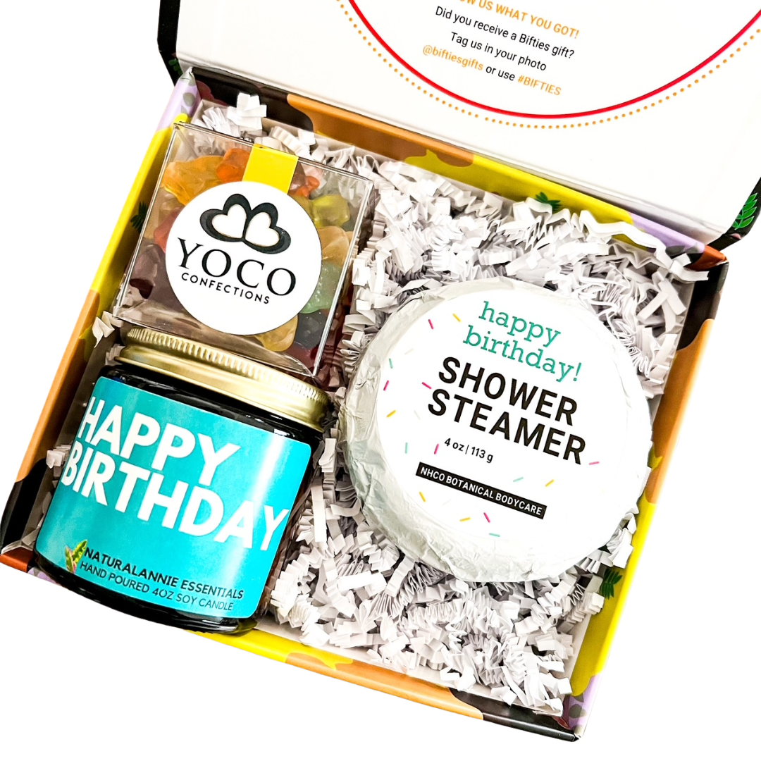 Bifties Gifts Happy Birthday Box BlackOwned Gift